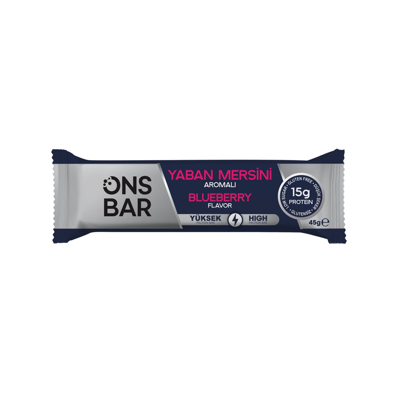 onsbar-yaban-mersini-protein-bar ONSBAR Yaban Mersini Protein Bar 16'lı Kutu - Görsel 1